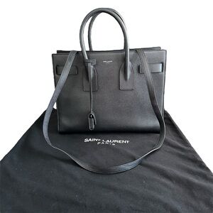 🔥🔥 Saint Laurent Small Sac De Jour in Calfskin Grained Leather w Silver Hardware